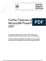 Further Features of Microsoft® Powerpoint® 2007: April 2008