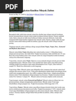 Download Mengenal Tingkatan Kualitas Minyak Zaitundocx by Ade Bsb SN119436959 doc pdf