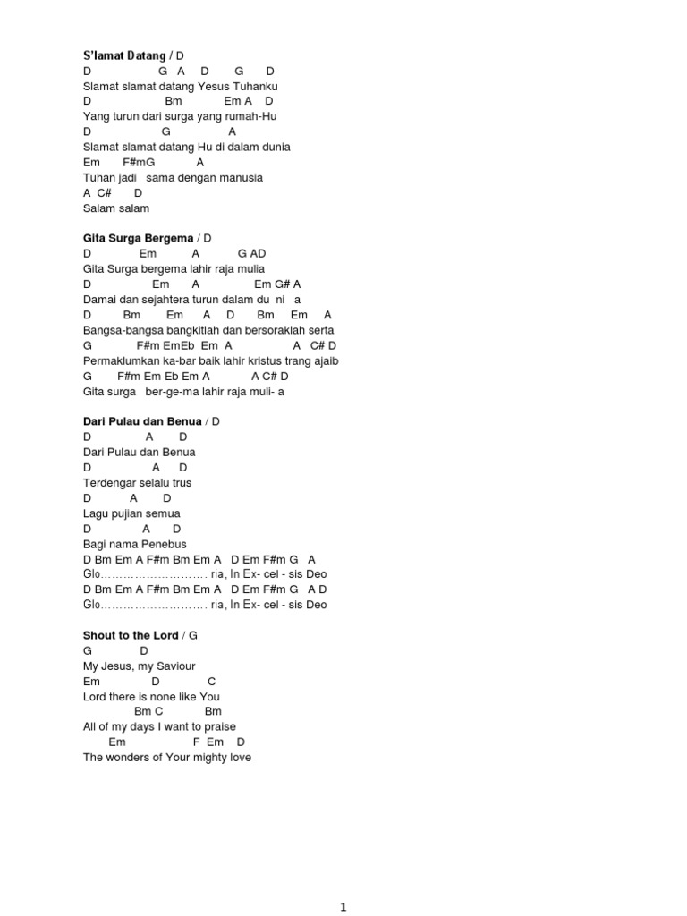 Chord Lagu Natal