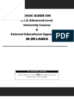 Basic Guide On Education Opportunities After Al in Sri Lanka