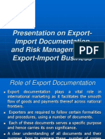Export Import Documentation and Risk Management in Export Import Business