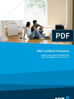 ANZ Landlord Insurance PDS