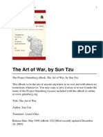 The Art of War, by Sun Tzu 1