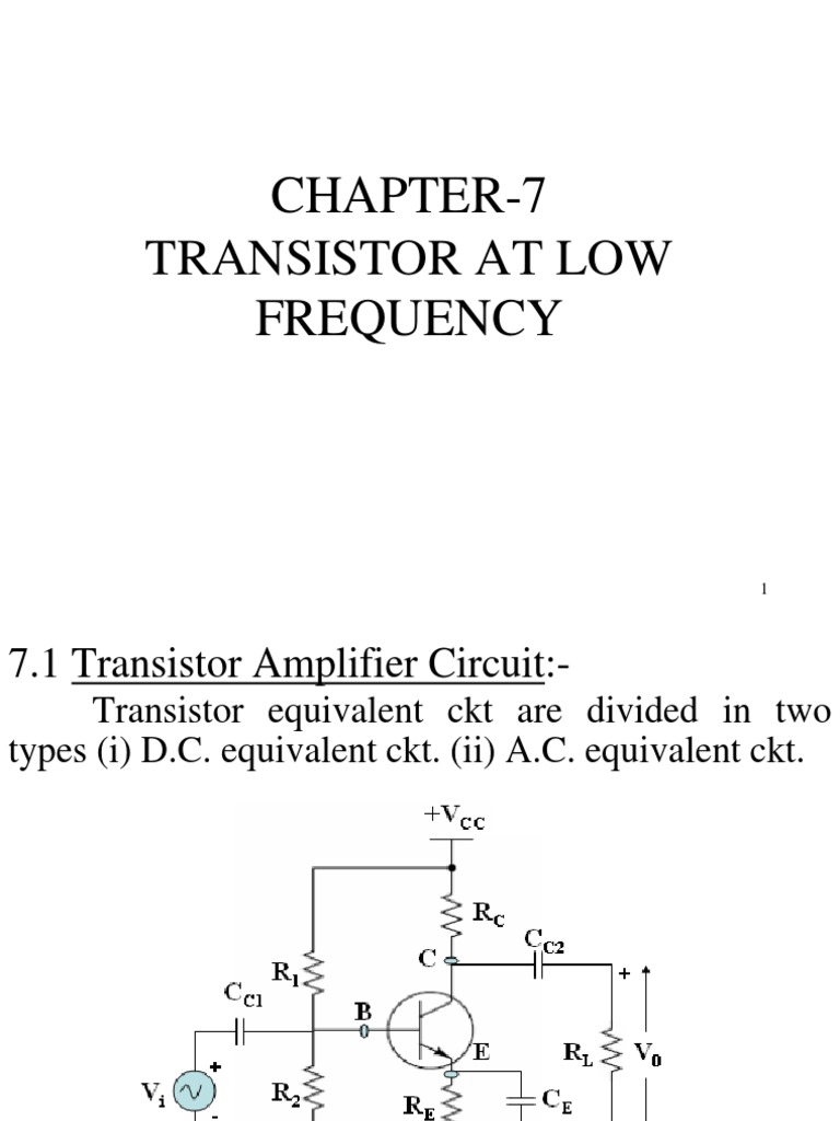 Transistor hparameter analysis.ppt Amplifier Transistor