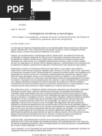 Inteligência sintética e tecnologia - Scientific American Brasil