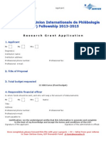 SERVIER / Union Internationale de Phlébologie (UIP) Fellowship 2013-2015