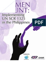 Women Count: Implementing UN SCR 1325 in The Philippines
