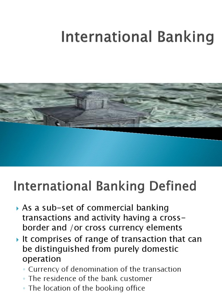International Banking | PDF | Financial Markets | Banks