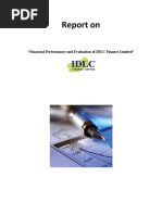 Financial Performance & Evalution of IDLC Ltd.