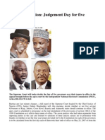 Tenure Elongation: Judgement Day For Five Governors