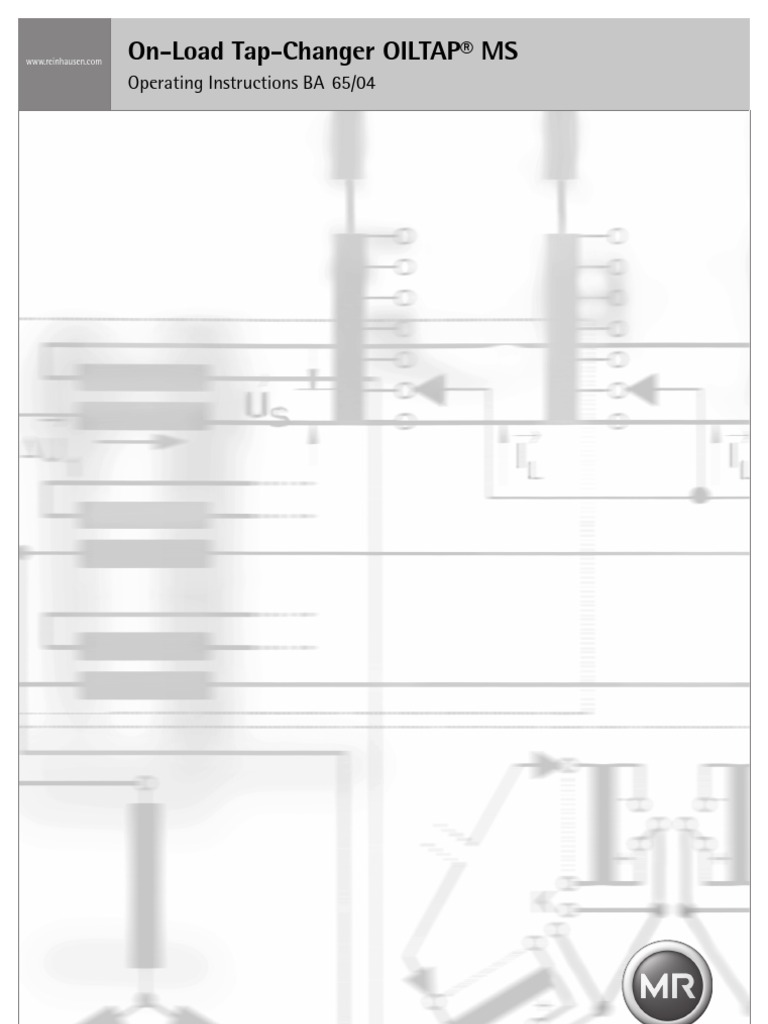 On-Load Tap-Changer OILTAP® MS: Operating Instructions BA 65/04 | PDF ...