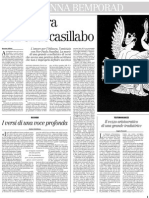 Ricordo Di GIOVANNA BEMPORAD, Raffaeli, Cortellessa, Ferracuti - Il Manifesto 08.01.2013