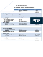 Assignment Due Dates