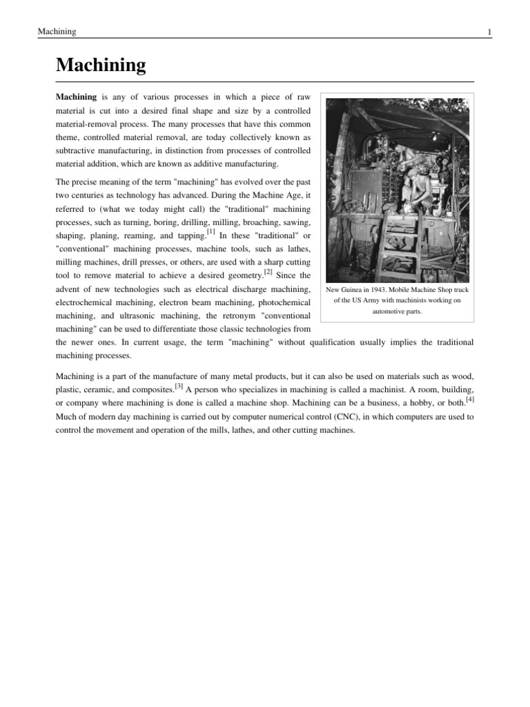 Machining visual data 6