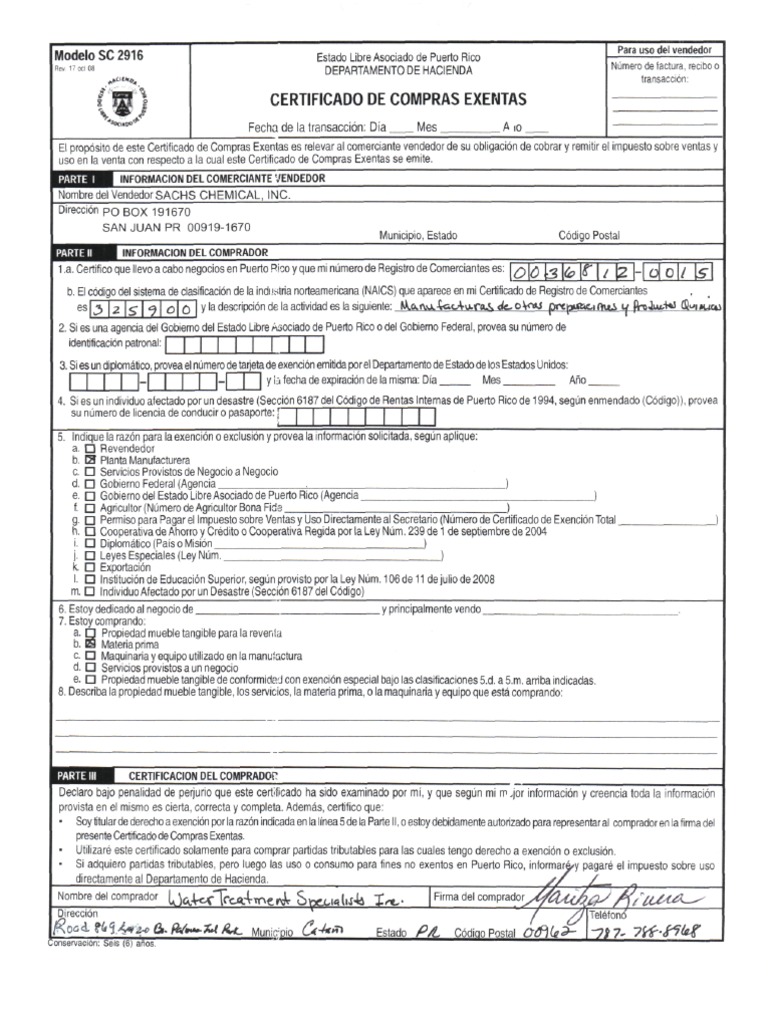 SC 2916 PDF Puerto Rico Gobierno