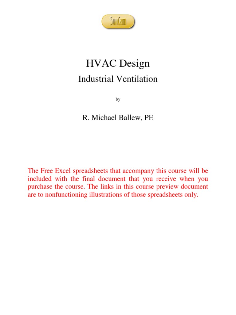 HVAC Design Industrial Ventilation PDF Ventilation (Architecture