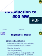 Introduction To 500 MW: 8 January 2013 PMI Revision 00 1