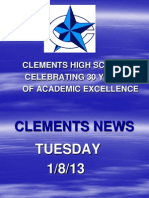 Clements High School Celebrating 30 Years of Academic Excellence