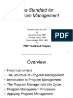 The Standard For Program Management: PMI Heartland Chapter
