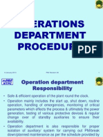 Operation Department Procedure