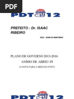 plano de governo Anísio de Abreu