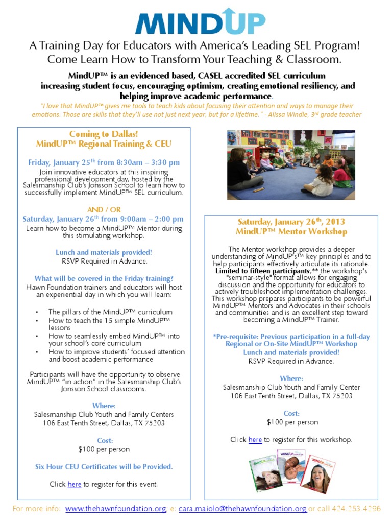 What Is The Hawn Foundation Mindup Program? – BPLH