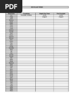 Regular and Irregular Verbs