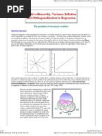 Multi-Collineartity, Variance Inflation and Orthogonalization in Regression