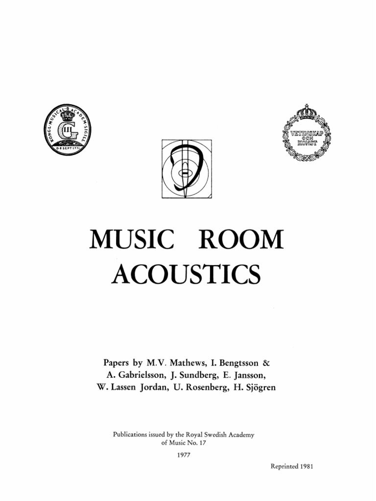 Music Room Acoustics | PDF | Violin | Resonance
