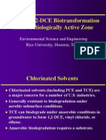 TCE and 1,2-DCE Biotransformation Inside A Biologically Active Zone