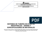 NRF-032-PEMEX-2012 SISTEMAS DE TUBERÍA EN PLANTAS INDUSTRIALES  DISEÑO Y ESPECIFICACIONES DE MATERIALES