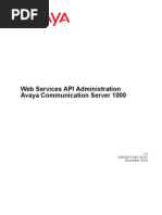 Web Services API Administration