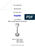A Good To Use Low Head AC Turbines LHmanual 2003