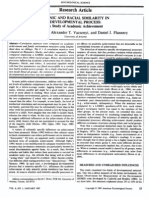 Ethnic and Racial Similarity in Developmental Process - A Study of Academic Achievement