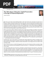 Capital Preservation
in the Age of Financial Repression
