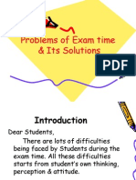 Problems of Exam Time & Its Solutions