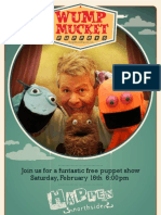 Wump Mucket Puppets at Happen Northside Poster