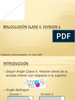 3MALOCLUSIÓN CLASE II, DIVISION I