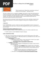 Download House on Mango Street Unit and Reading Schedule by jmulson SN119577255 doc pdf