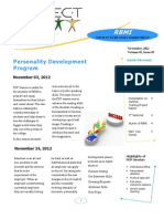 Personality Development Program: November 03, 2012