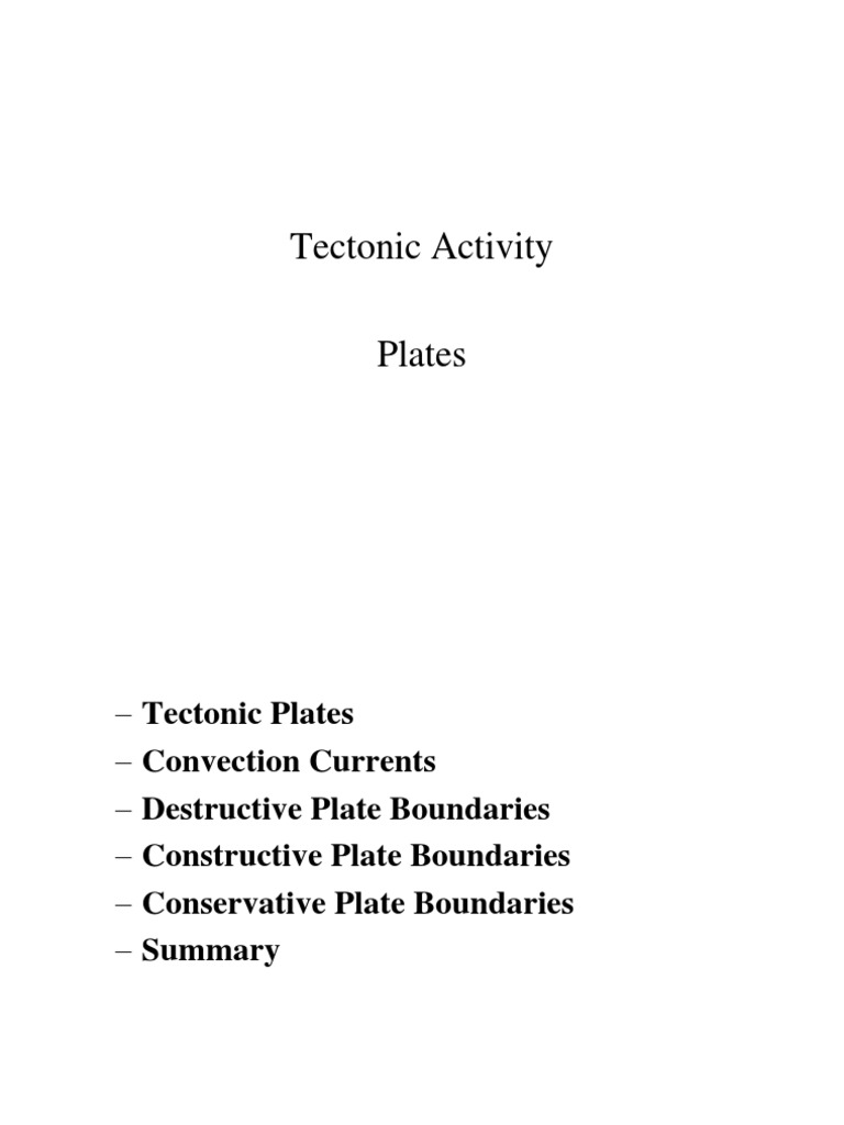 Tectonics Plates | PDF | Plate Tectonics | Volcano