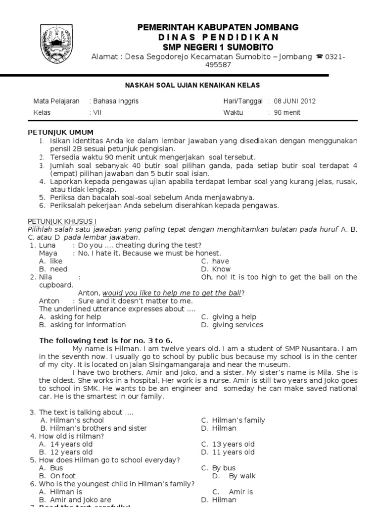 Contoh Rpp Bahasa Inggris Smp Kelas 7 Ktsp - Temukan Contoh