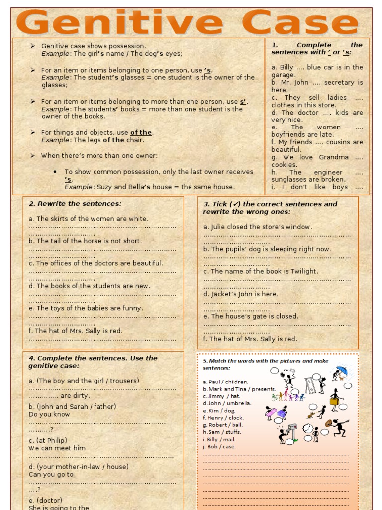 Genitive Case | PDF
