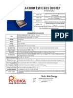 Rudra Solar Box Cooker Price Specification and Photos