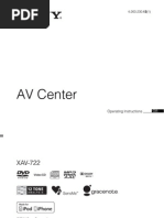 Download Sony Car Stereo Xav-722 by Gong Yang SN119611113 doc pdf