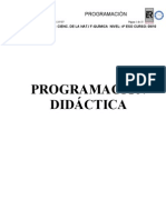 Programación Didáctica Física y Química