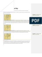 2 Guard Front Set Play: DIAGRAM 1: 1 Enters The Ball To 3, Then Runs A Basket Cut To The Rim