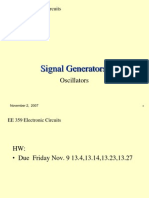 Signal Generators: Oscillators