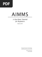 AIMMS Tutorial Beginners