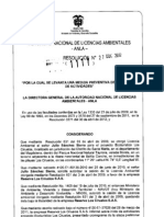 Resolución Anla Proyecto Tayrona